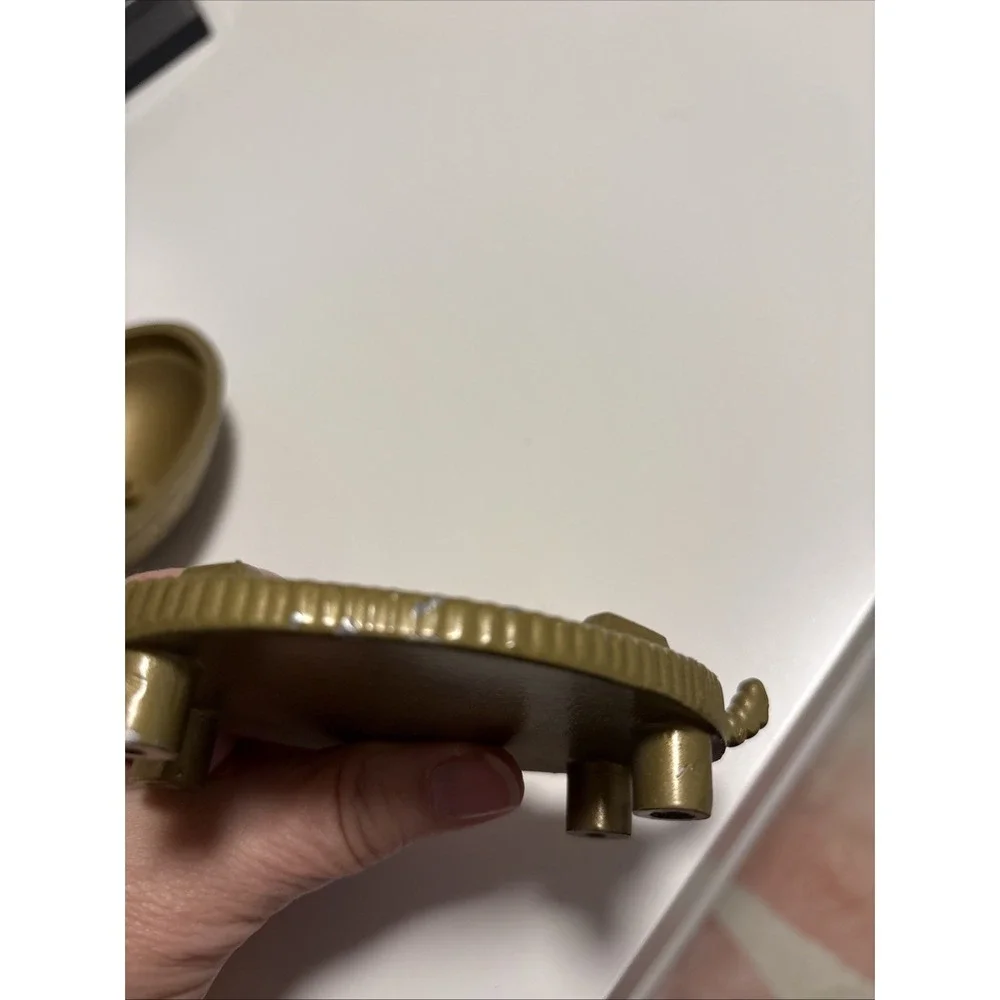 IKEA Statue Figurine Turtle Brass Gold Tone Color Made In India Removable Shell